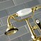 Kingston Brass AE107T7 Deck Mount Clawfoot Tub Faucet, Brushed Brass AE107T7 - alternate 4